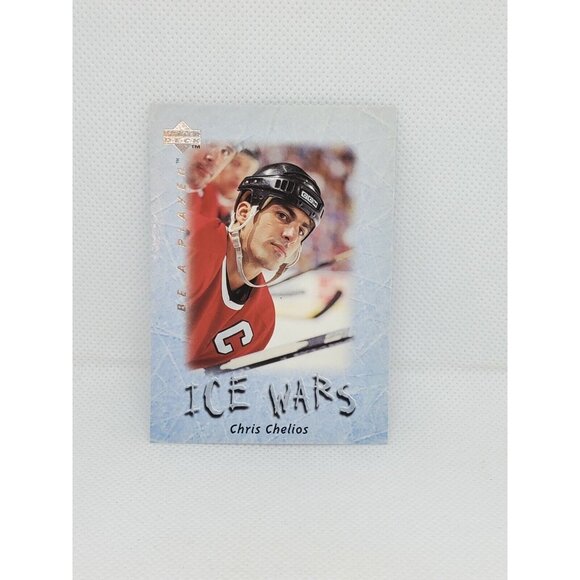 2 Vintage Upper Deck Ice Wars Chris Chelios & Adam Graves Gloss Greeting Card - Picture 3 of 8